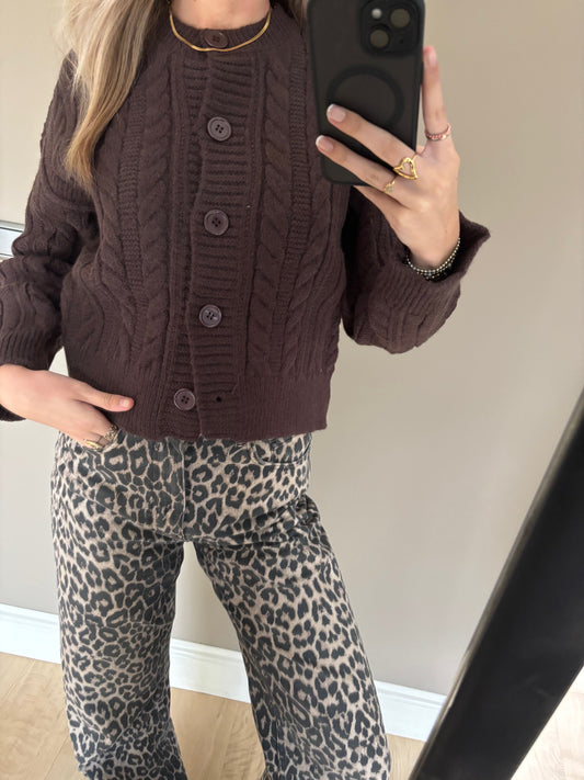 Knit Vest - Choco brown