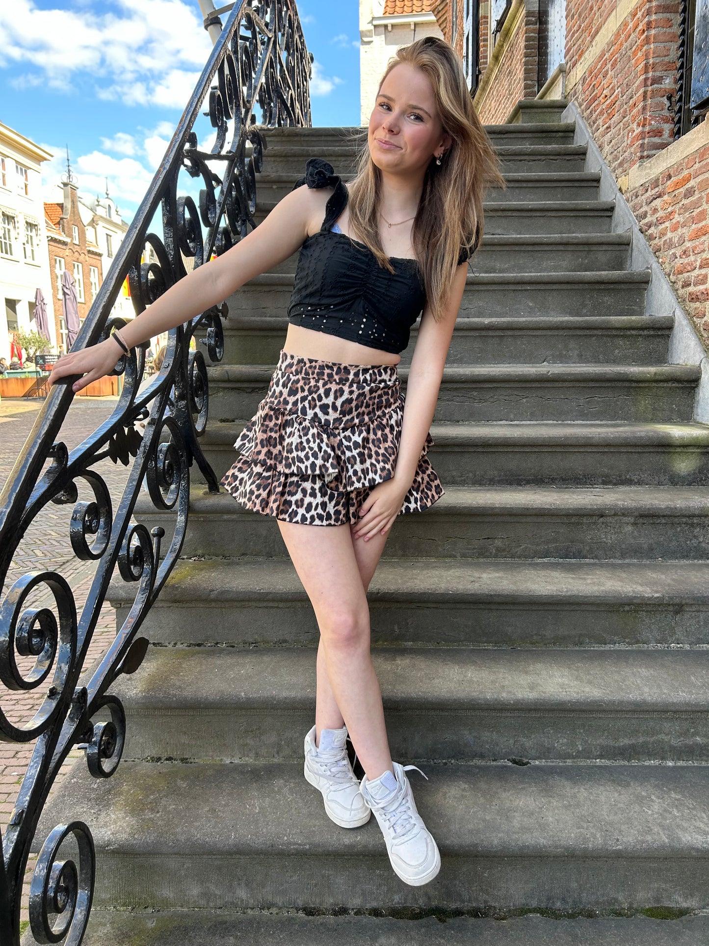 Leopard Skort