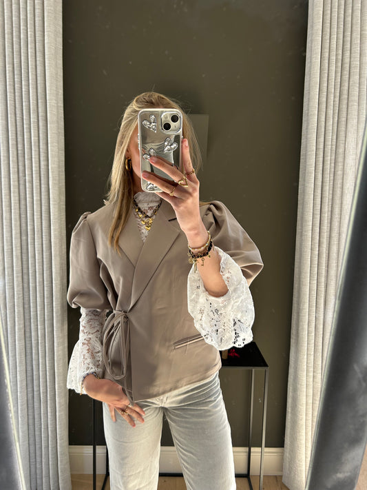 Liva Blazer - Nude